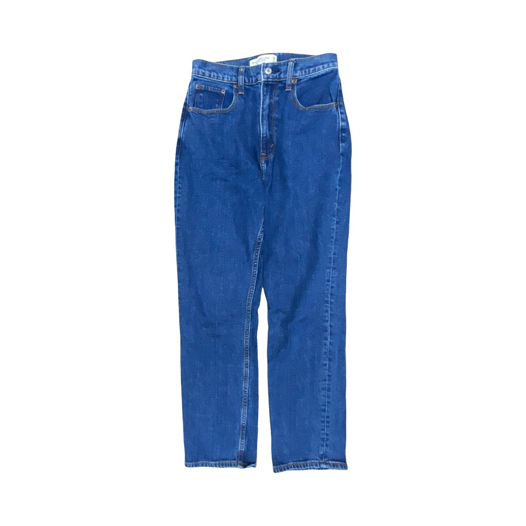 Jeans Straight By Abercrombie And Fitch In Blue, Size:2