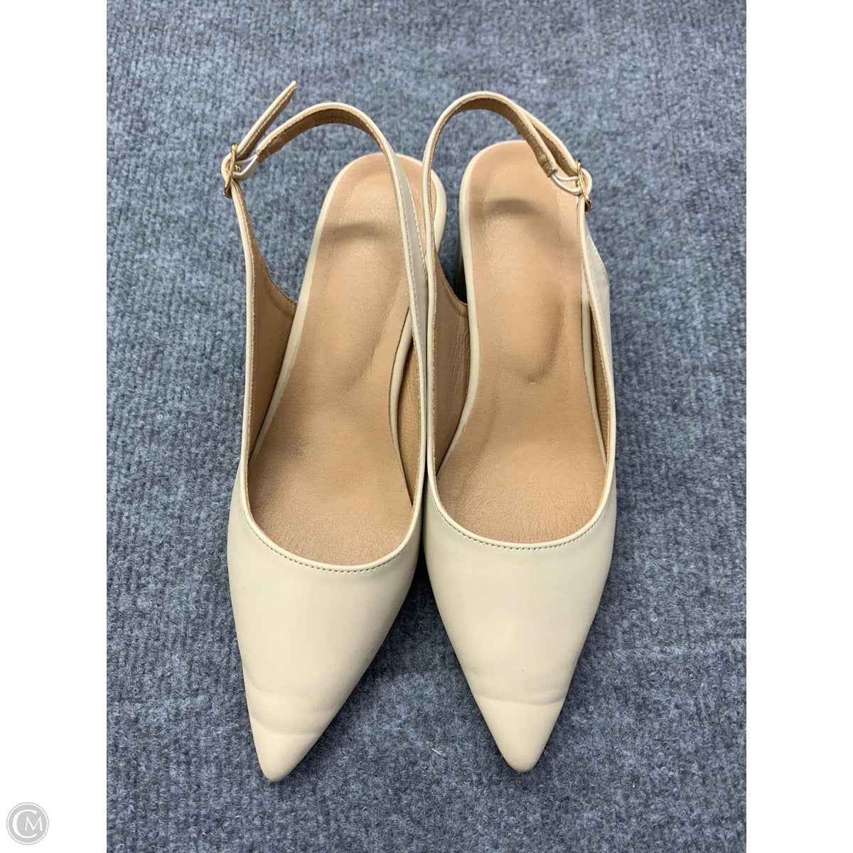 Shoes Heels Kitten By Clothes Mentor In Black & Cream, Size: 8