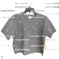 Top Short Sleeve By Cece In Grey, Size: L
