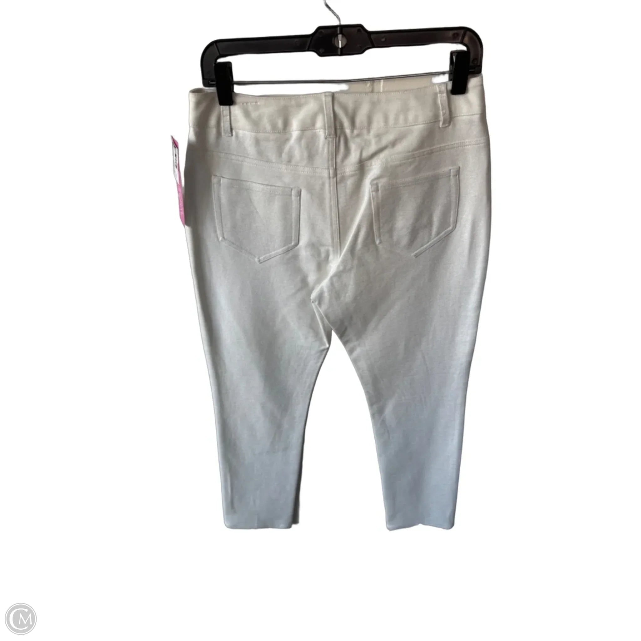 Jeans Straight By Clothes Mentor In Silver & White, Size: 8