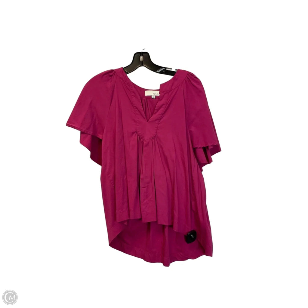 Top Short Sleeve By Pinch In Pink, Size: S