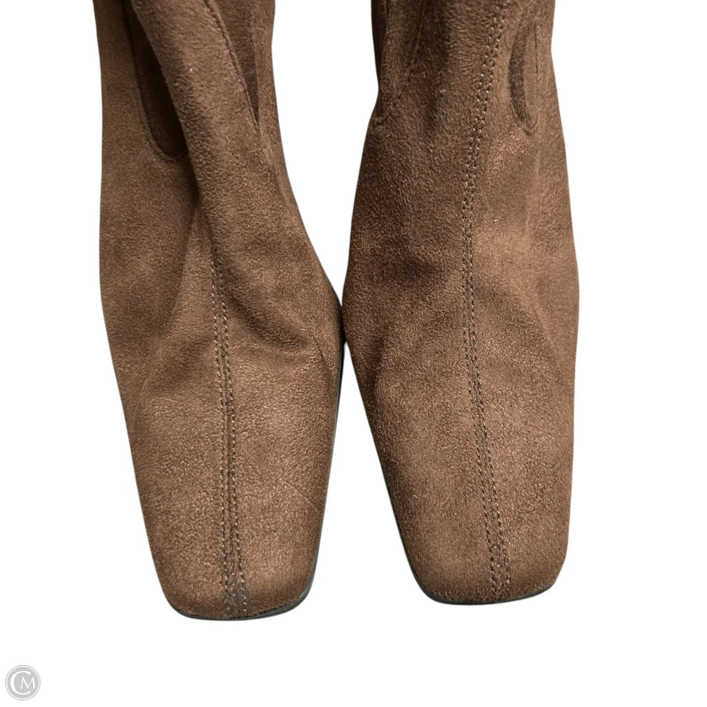 Boots Mid-calf Heels By Sam And Libby In Brown, Size: 8