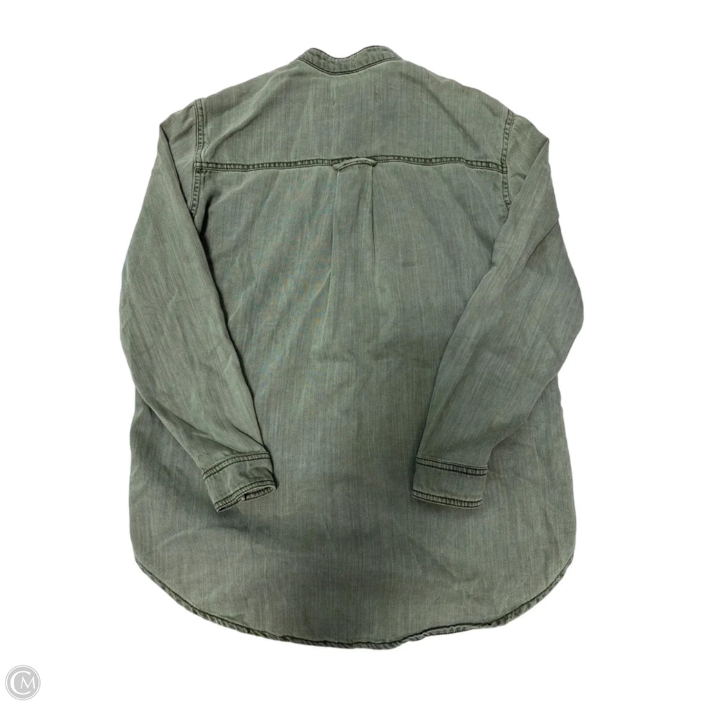 Top Long Sleeve By Anthropologie In Brown & Green, Size: Xs