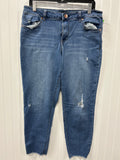 Jeans Skinny By 1822 Denim In Blue Denim, Size:16