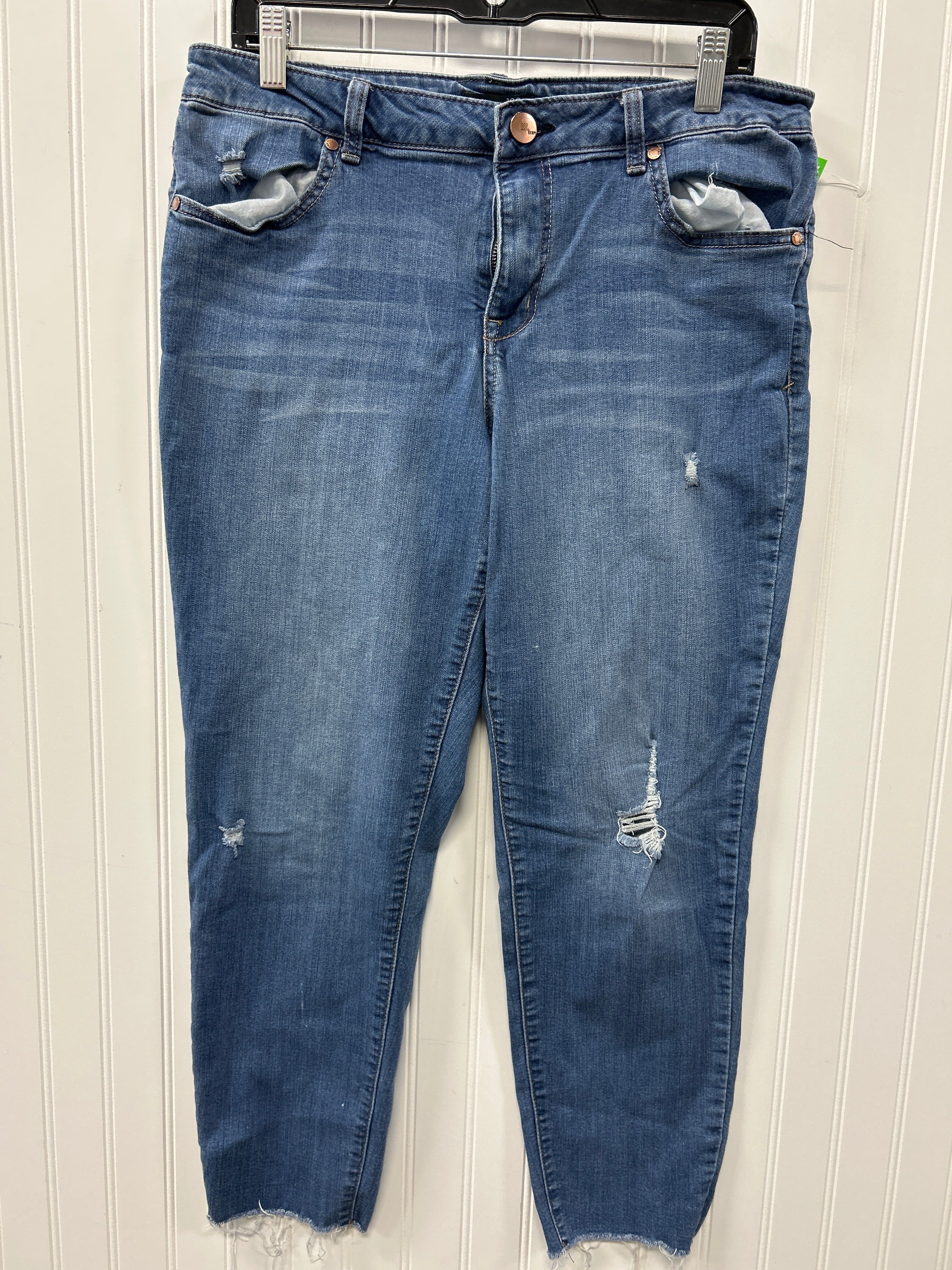 Jeans Skinny By 1822 Denim In Blue Denim, Size:16