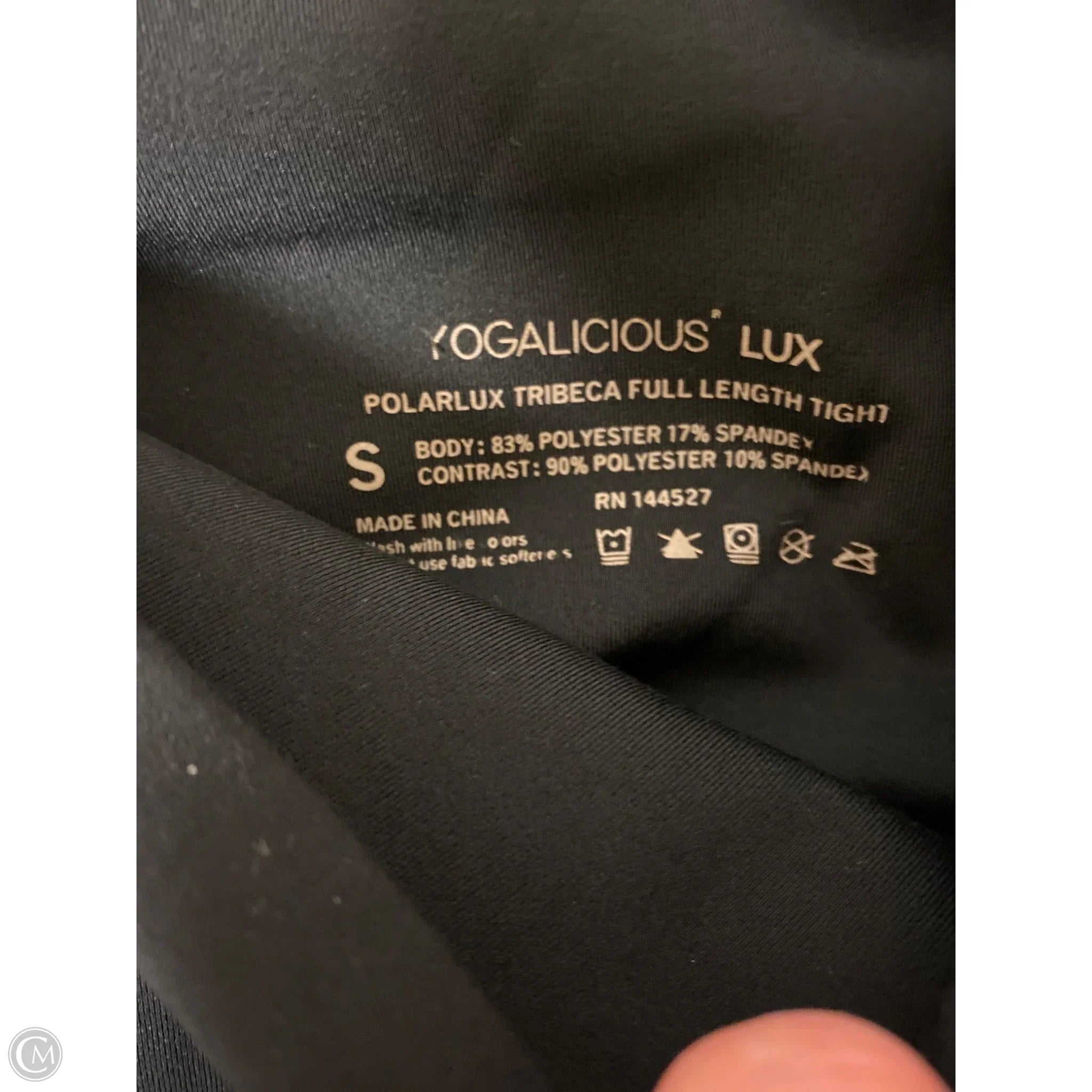 Athletic Leggings By Yogalicious In Black, Size: S