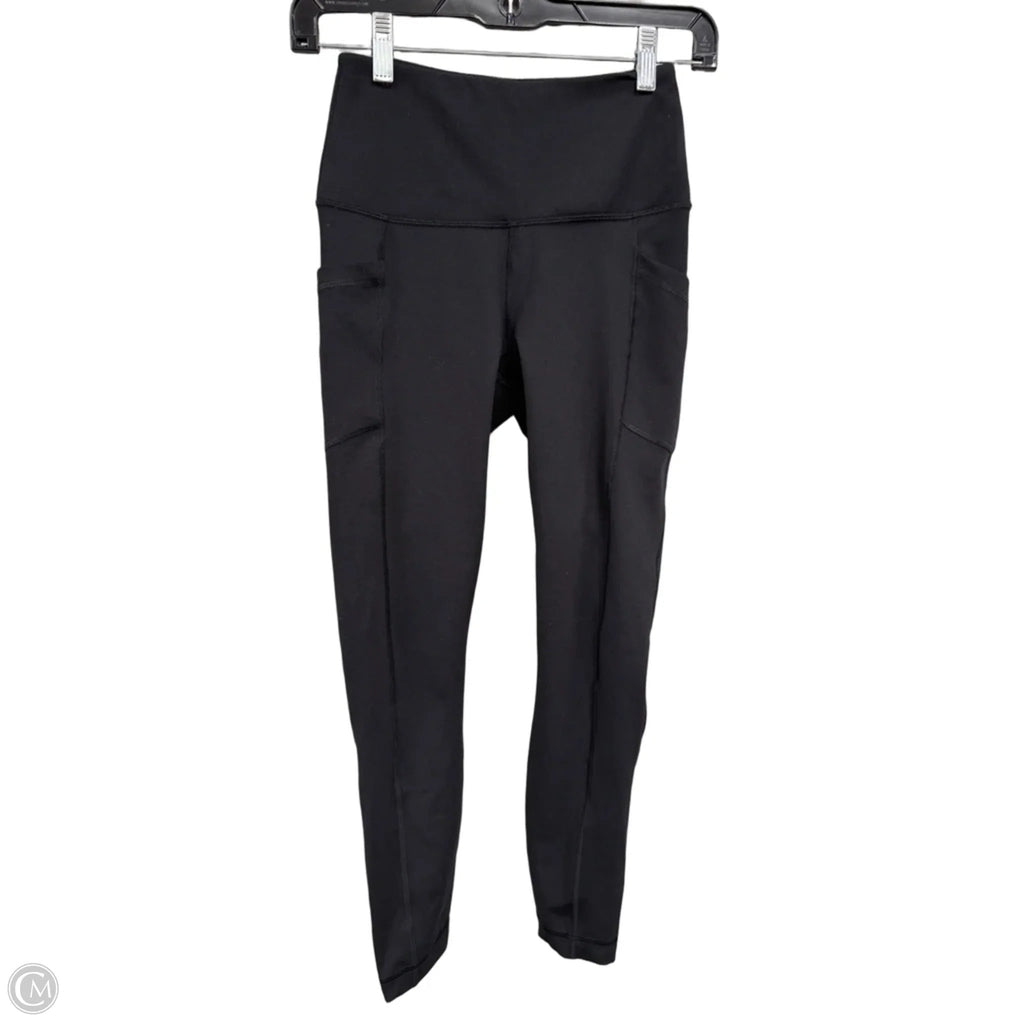 Athletic Leggings By 90 Degrees By Reflex In Black, Size: Xs