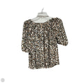 Blouse Short Sleeve By Banana Republic In Animal Print, Size: Xs