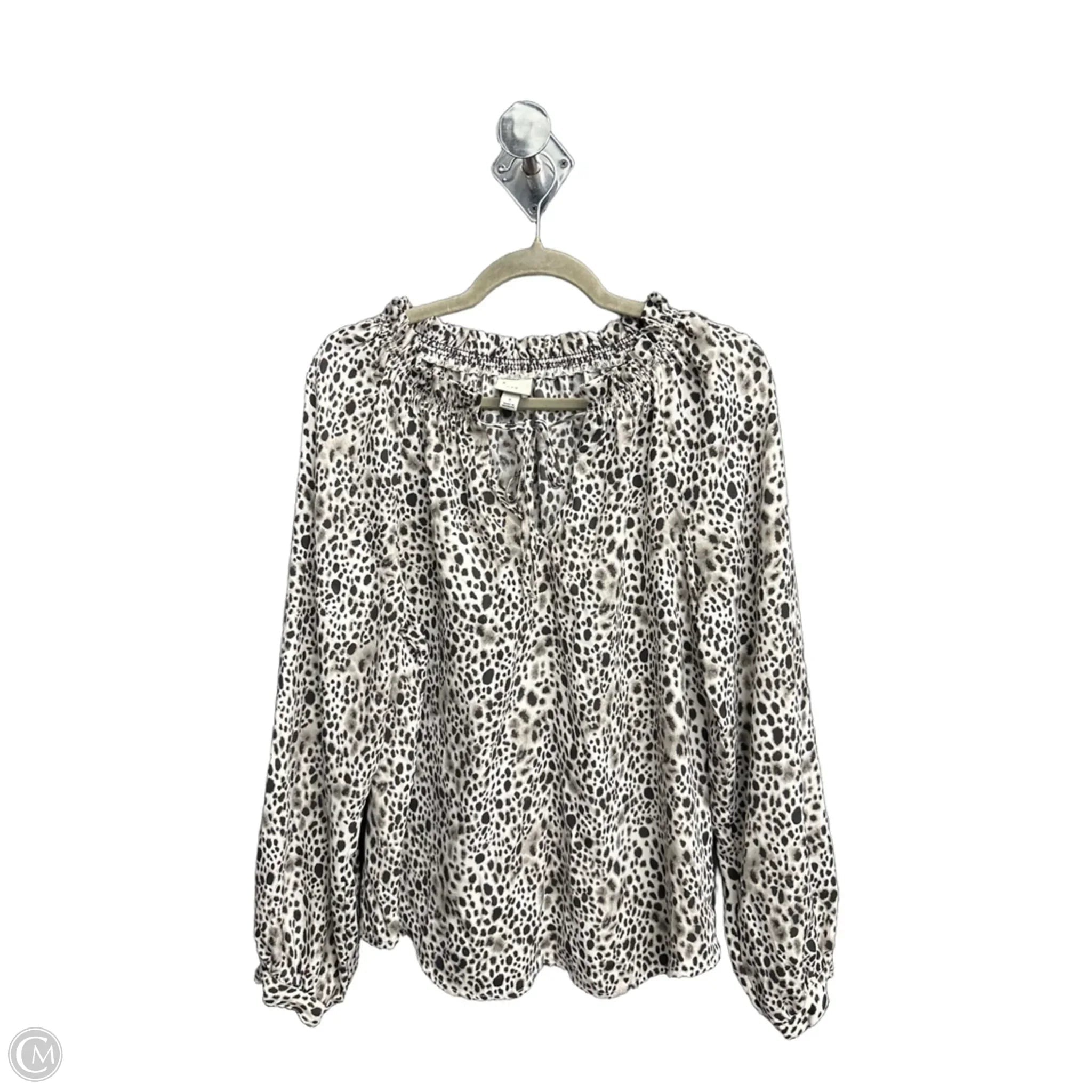 Top Long Sleeve By A New Day In Animal Print, Size: S