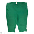 Capris By Chicos In Green, Size: Xl