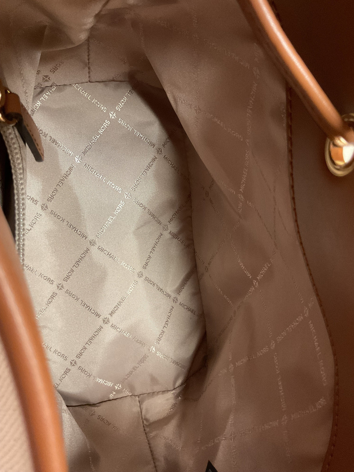 Crossbody Designer By Michael Kors In Tan, Size:Small