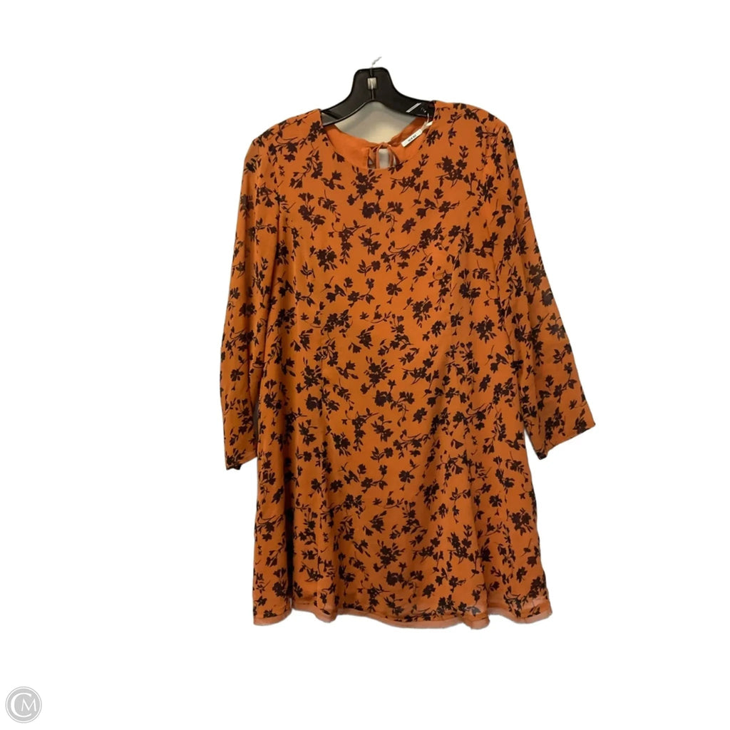 Dress Casual Short By Kimichi Blue In Orange, Size: M