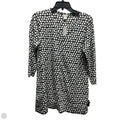 Top 3/4 Sleeve By Chicos In Black & White, Size: L