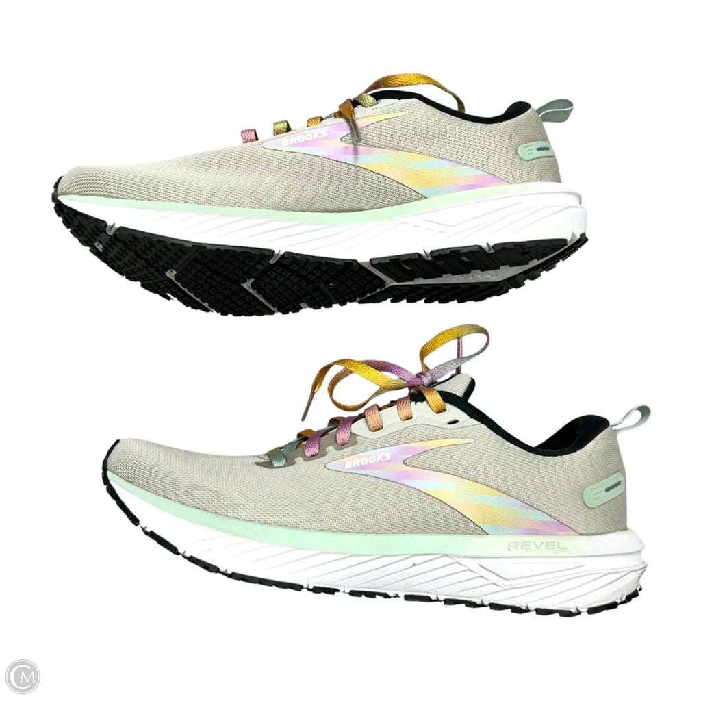Shoes Athletic By Brooks In Rainbow Print, Size: 9