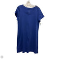 Dress Casual Midi By Talbots In Blue, Size: L
