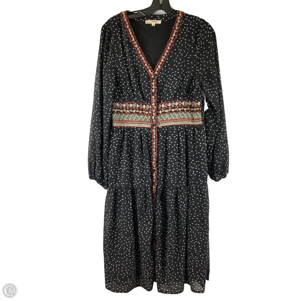 Dress Casual Maxi By Andree By Unit In Polkadot Pattern, Size: M