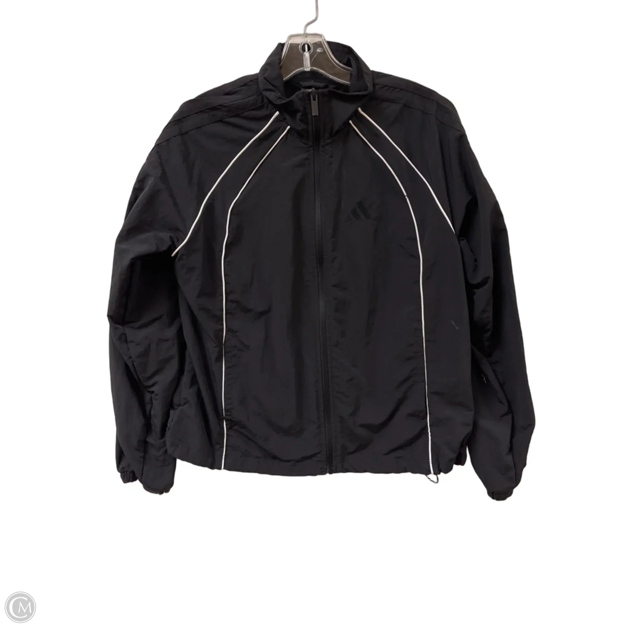 Athletic Jacket By Adidas In Black, Size: S