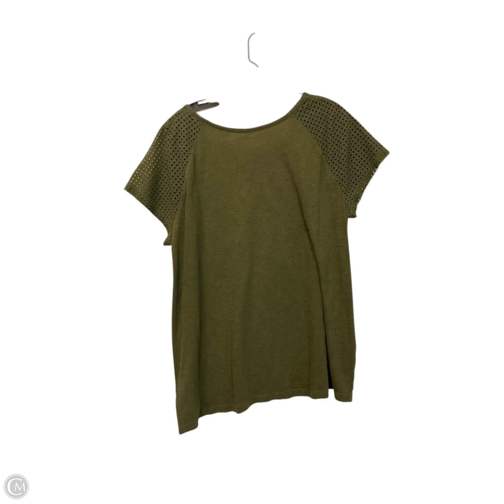 Top Short Sleeve By Eddie Bauer In Green, Size: Xl