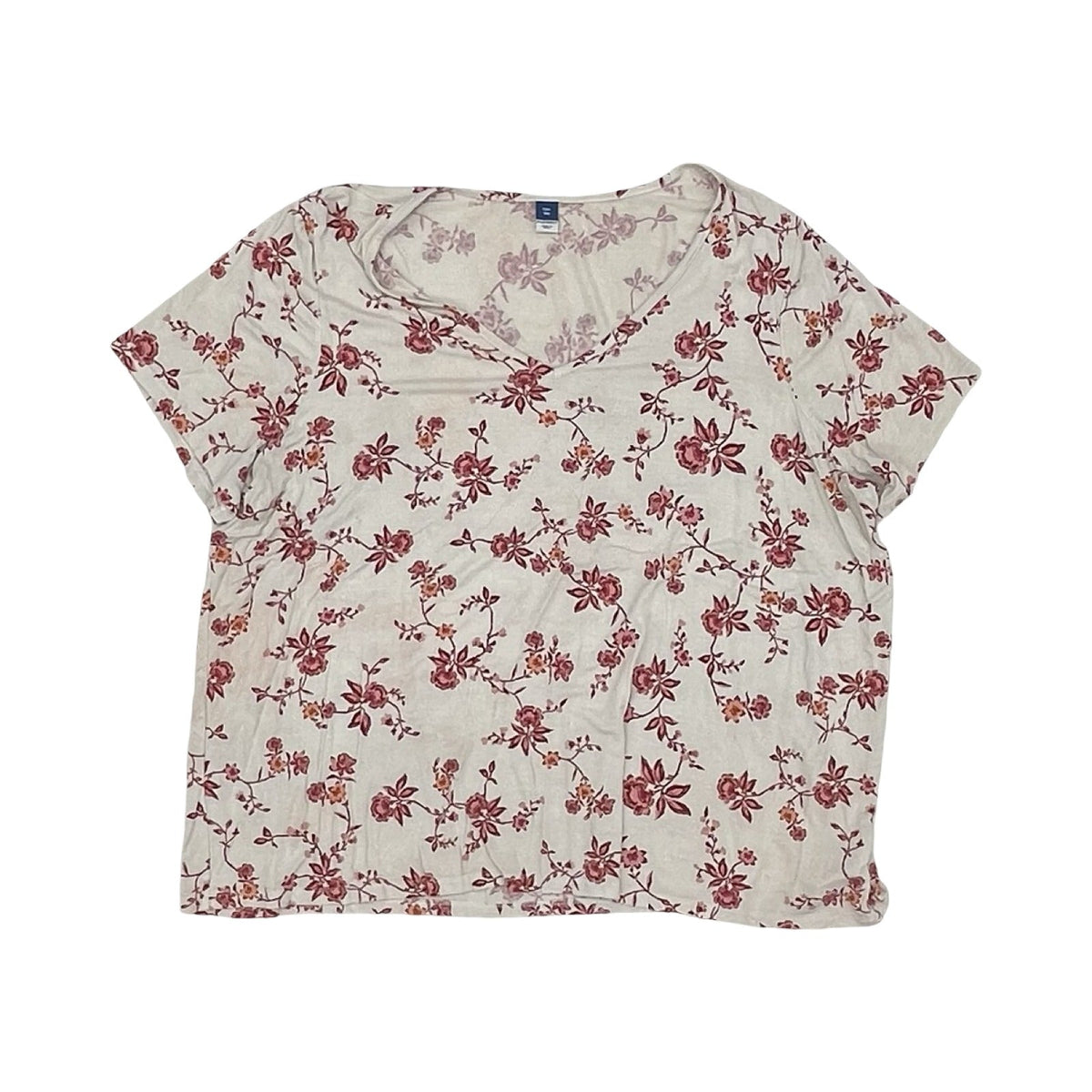 Blouse Ss By Old Navy In Cream, Size:Xxl