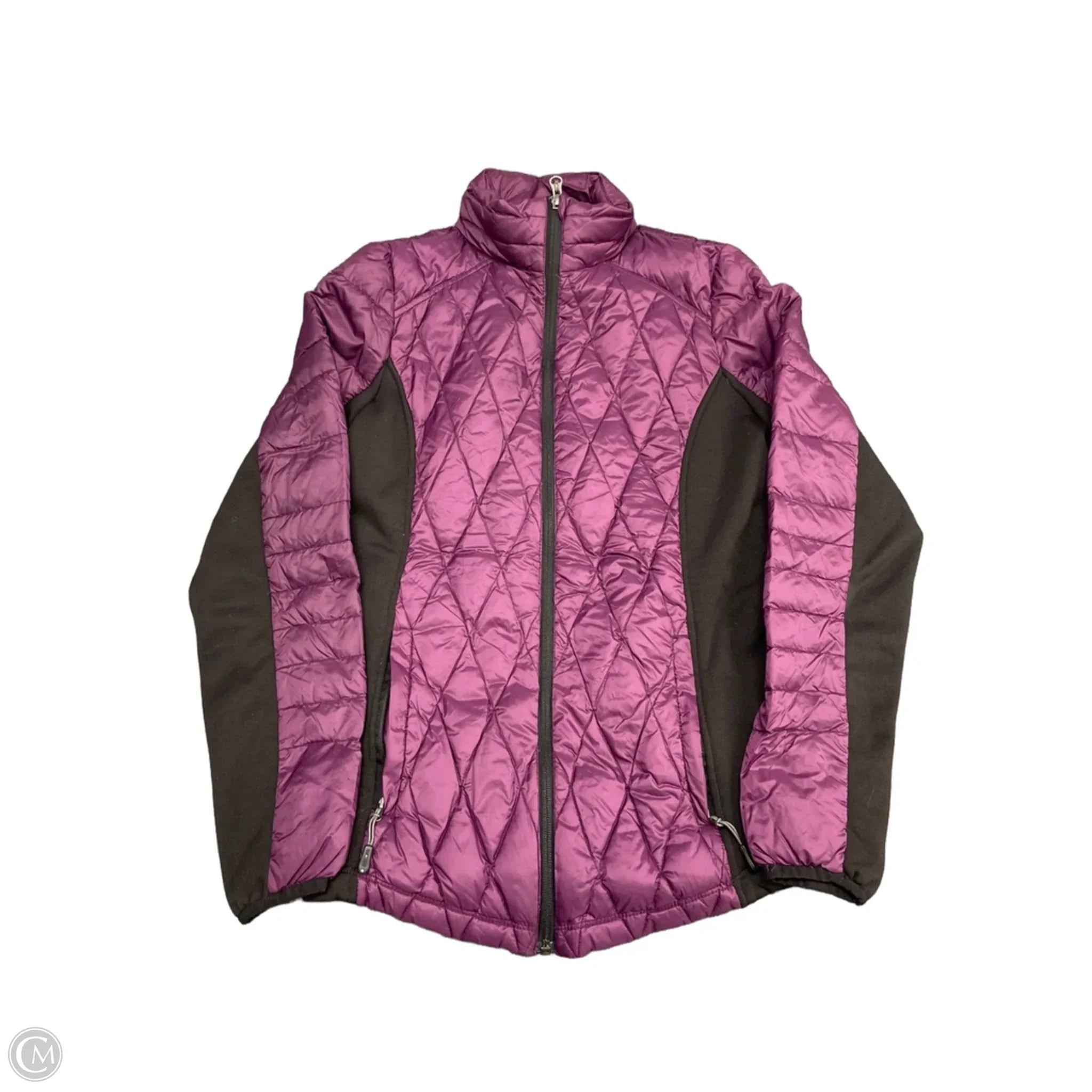 Jacket Puffer & Quilted By 32 Degrees In Black & Purple, Size: M