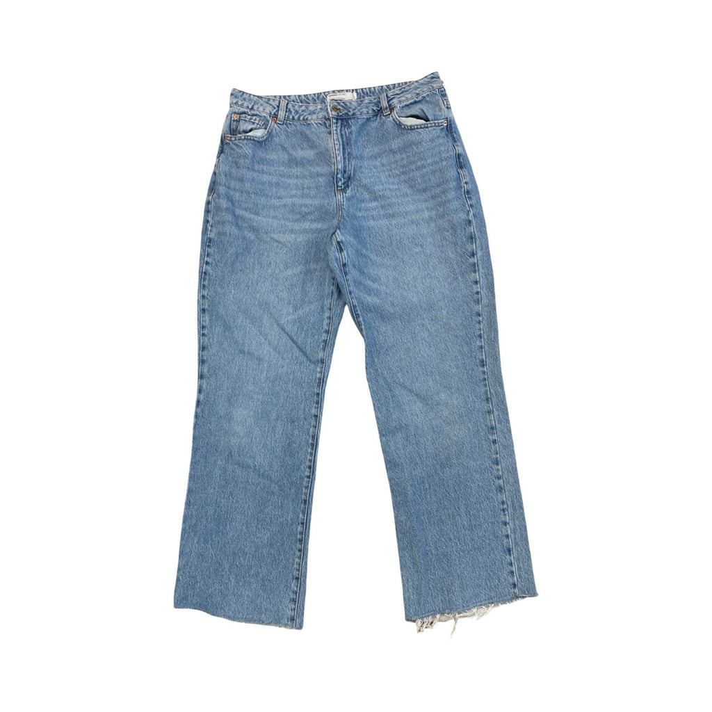Jeans Straight By Garage In Blue Denim, Size:14