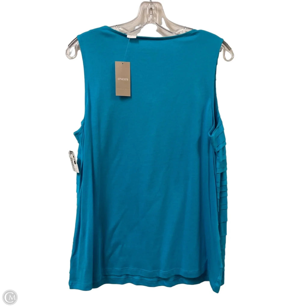 Tank Top By Chicos In Blue, Size: L