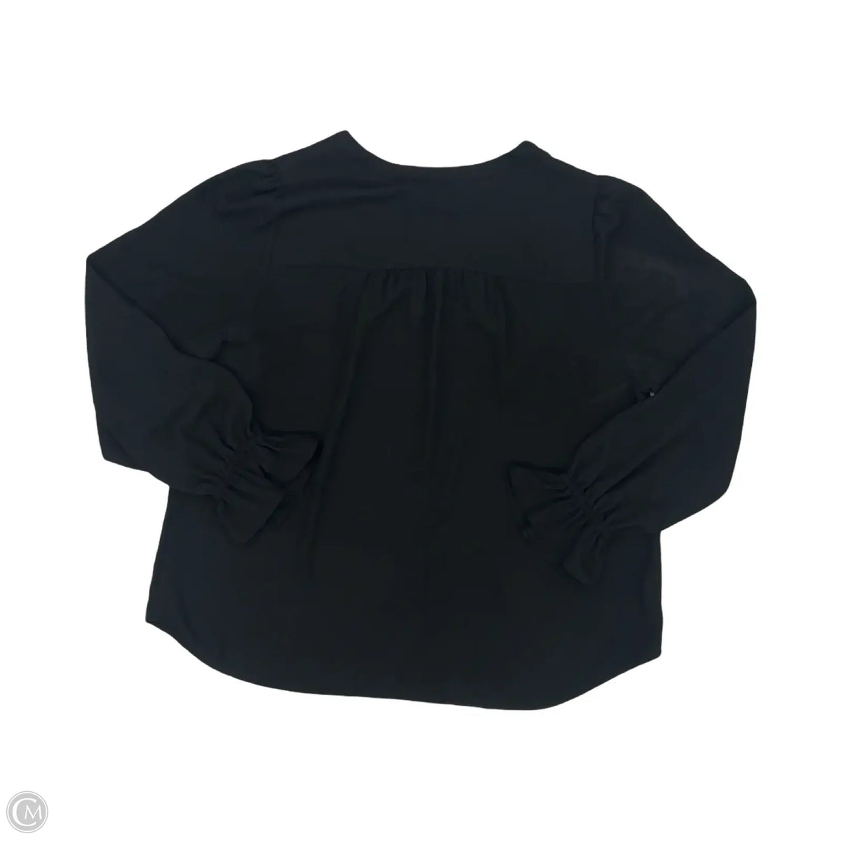 Blouse Long Sleeve By Loft In Black, Size: L