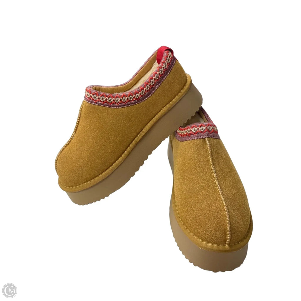 Shoes Heels Platform By Clothes Mentor In Tan, Size: 11