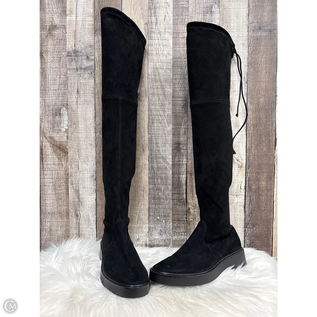 Boots Designer By Stuart Weitzman In Black, Size: 6.5
