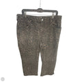 Jeans Wide Leg By Abercrombie And Fitch In Animal Print, Size: 14