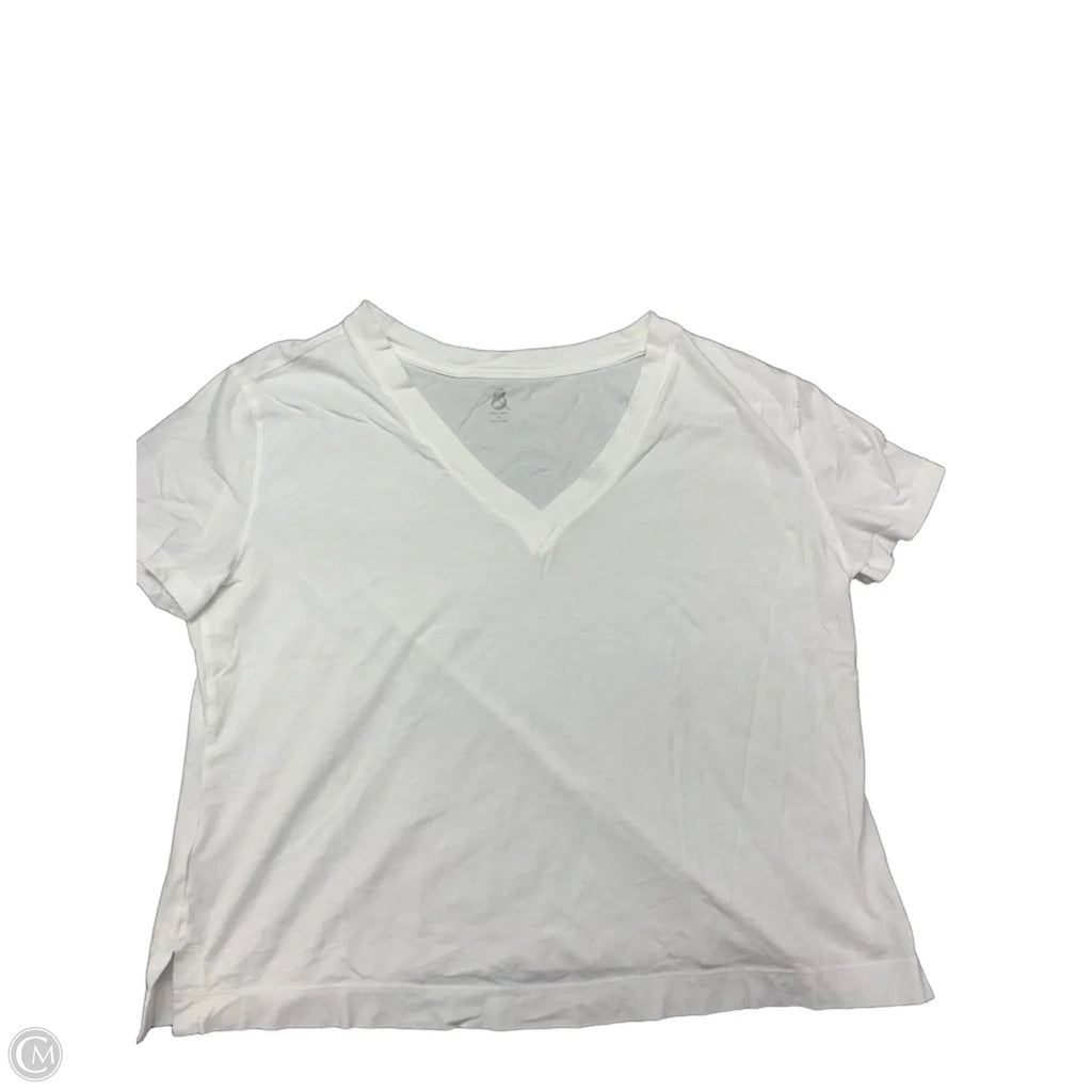 Top Short Sleeve By Lou And Grey In White, Size: M