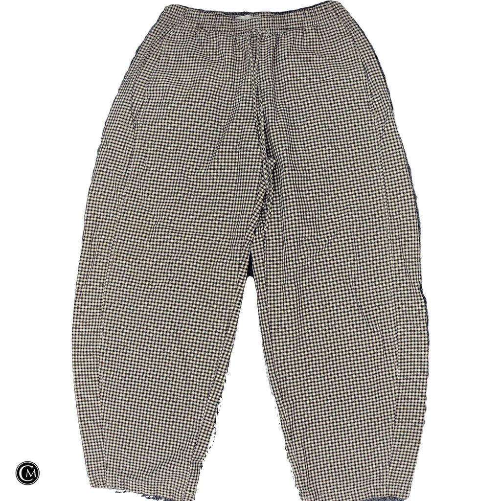 Pants Wide Leg By Abercrombie And Fitch In Brown & Cream, Size: S