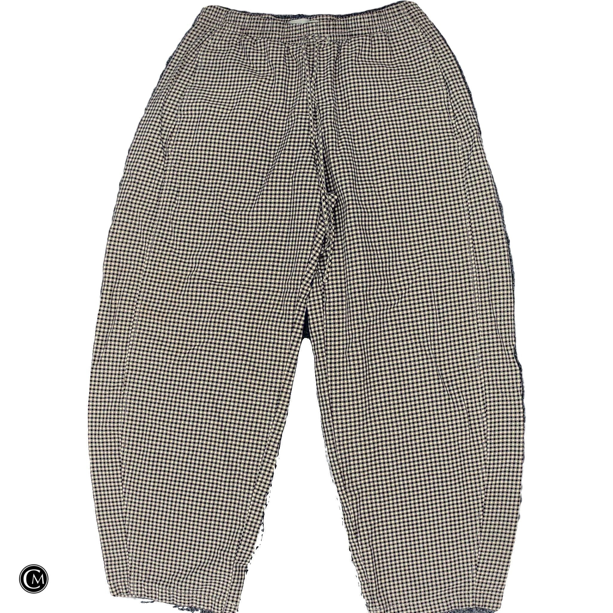 Pants Wide Leg By Abercrombie And Fitch In Brown & Cream, Size: S