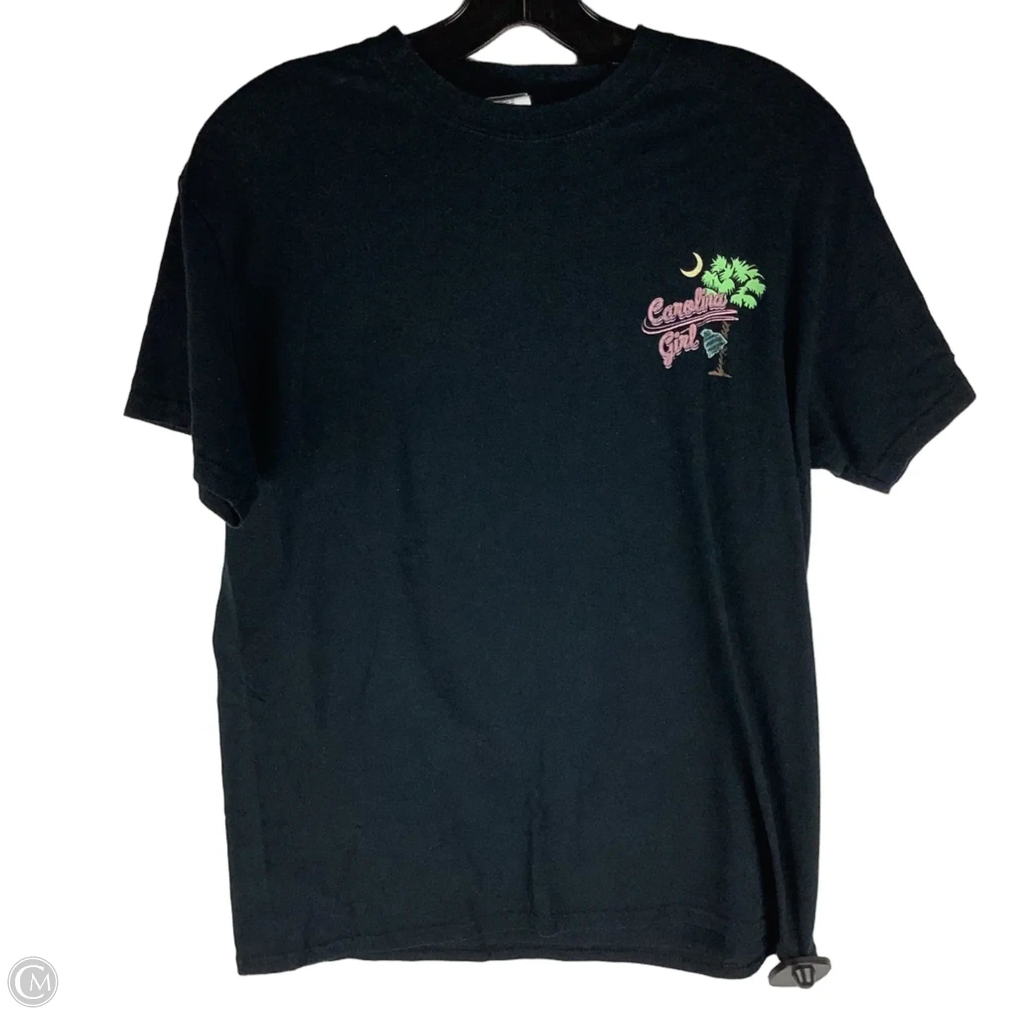 Top Short Sleeve By Gildan In Black, Size: M, first picture is back of shirt