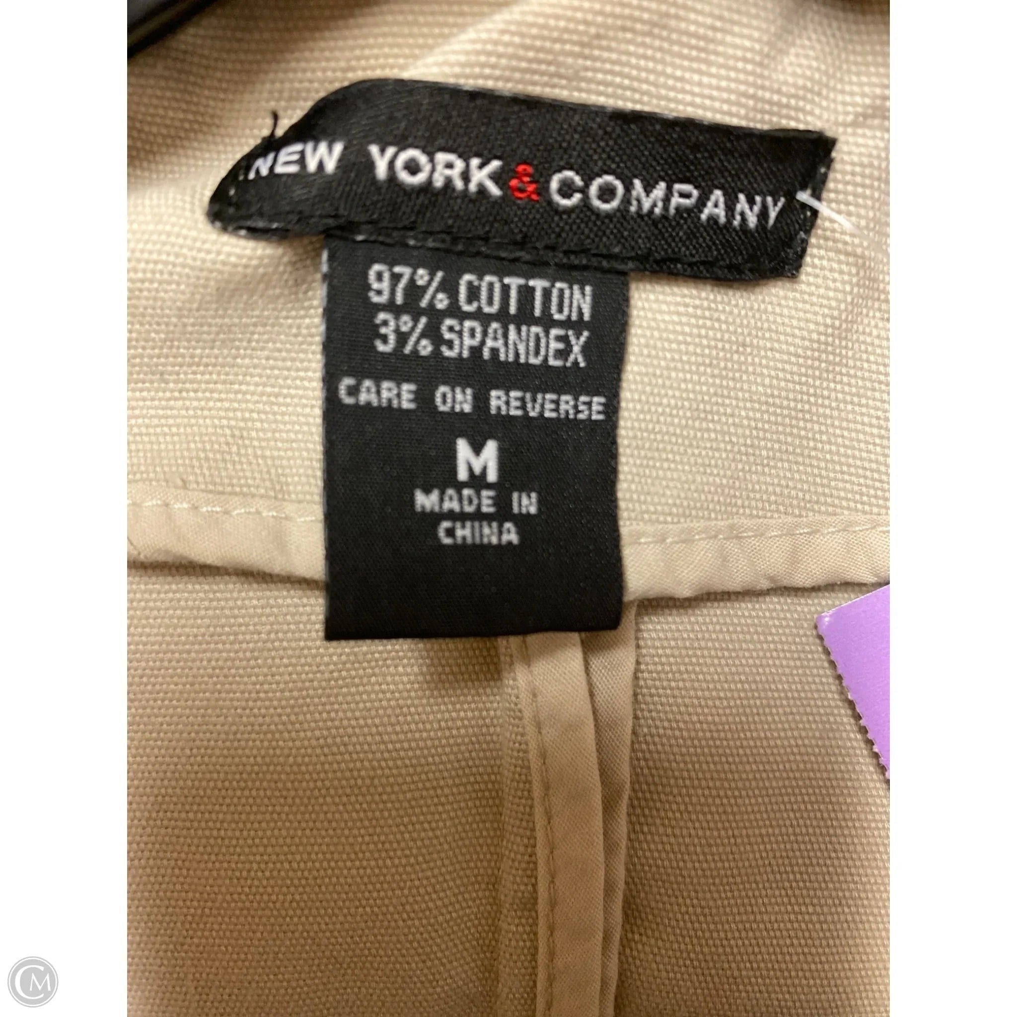 Blazer By New York And Co In Taupe, Size: M