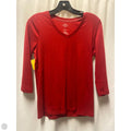 Top 3/4 Sleeve By St Johns Bay In Red, Size: S