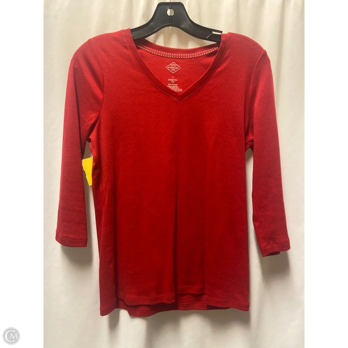 Top 3/4 Sleeve By St Johns Bay In Red, Size: S