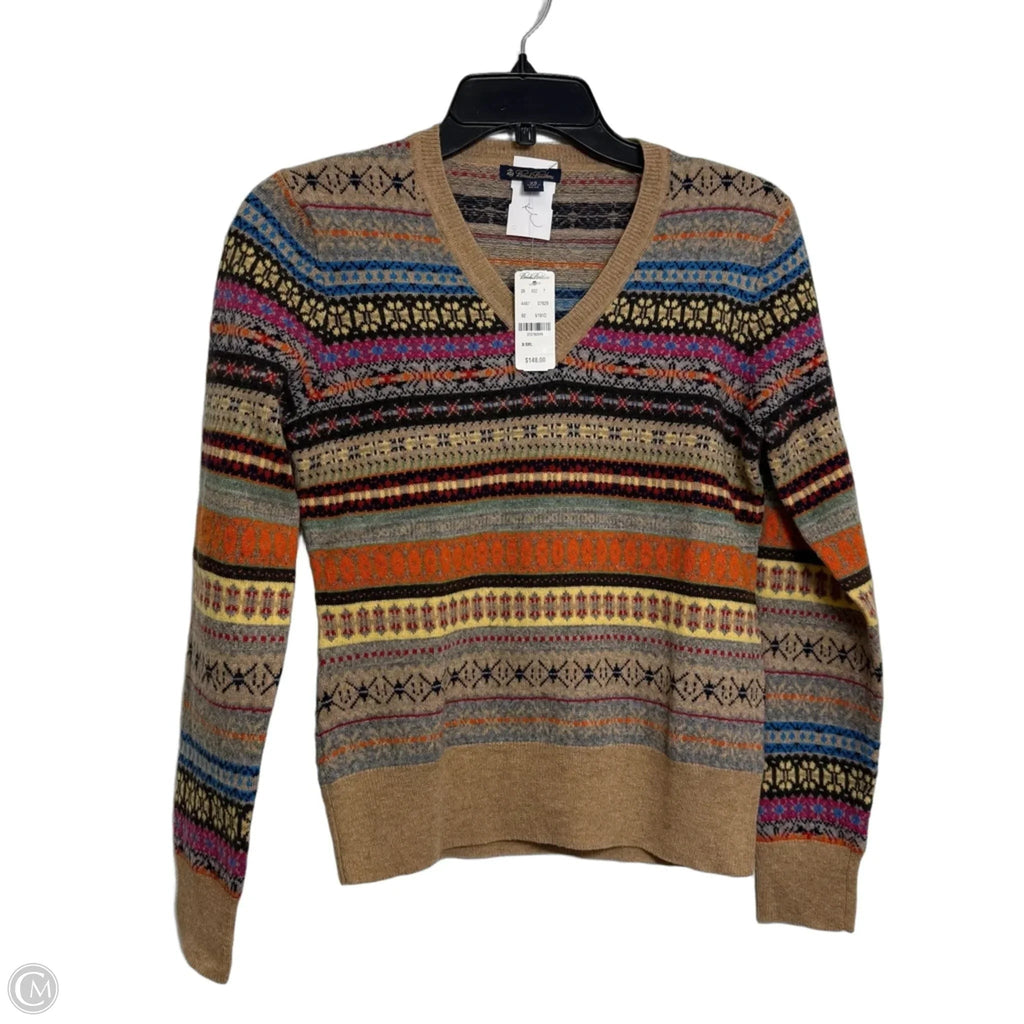 Sweater By Brooks Brothers In Tan, Size: Xs