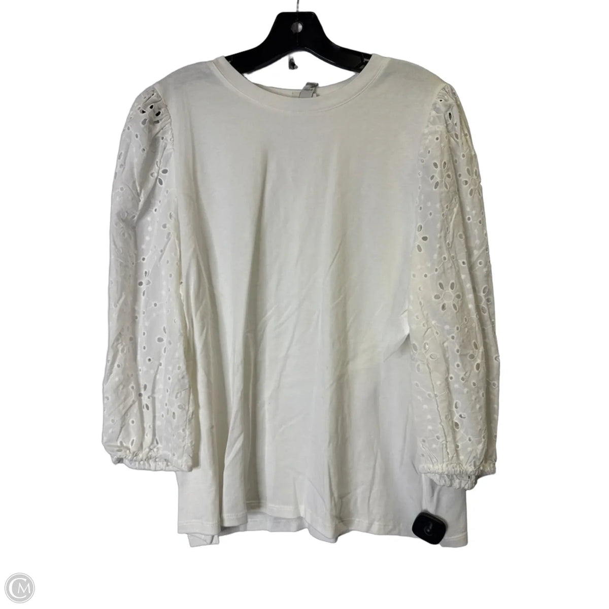 Top Long Sleeve By A New Day In White, Size: Xxl