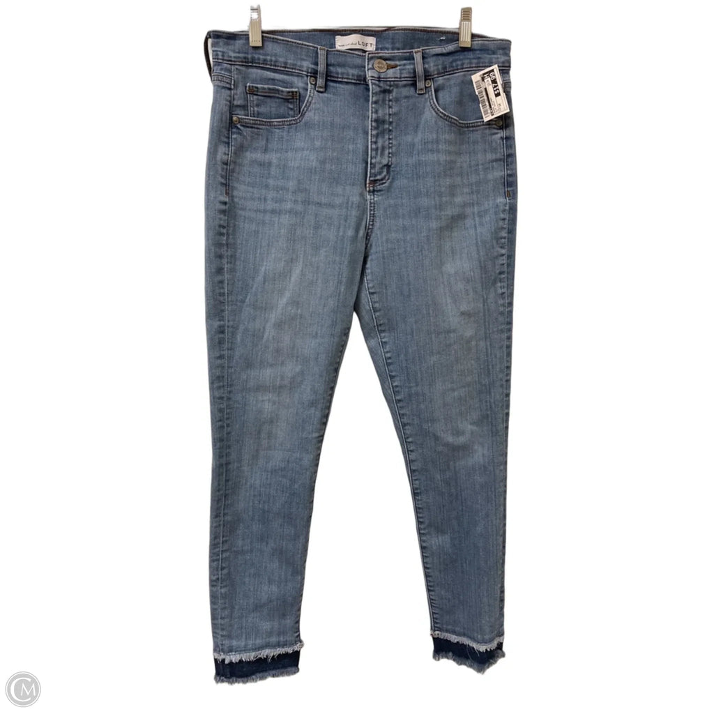 Jeans Skinny By Loft In Blue Denim, Size: 10