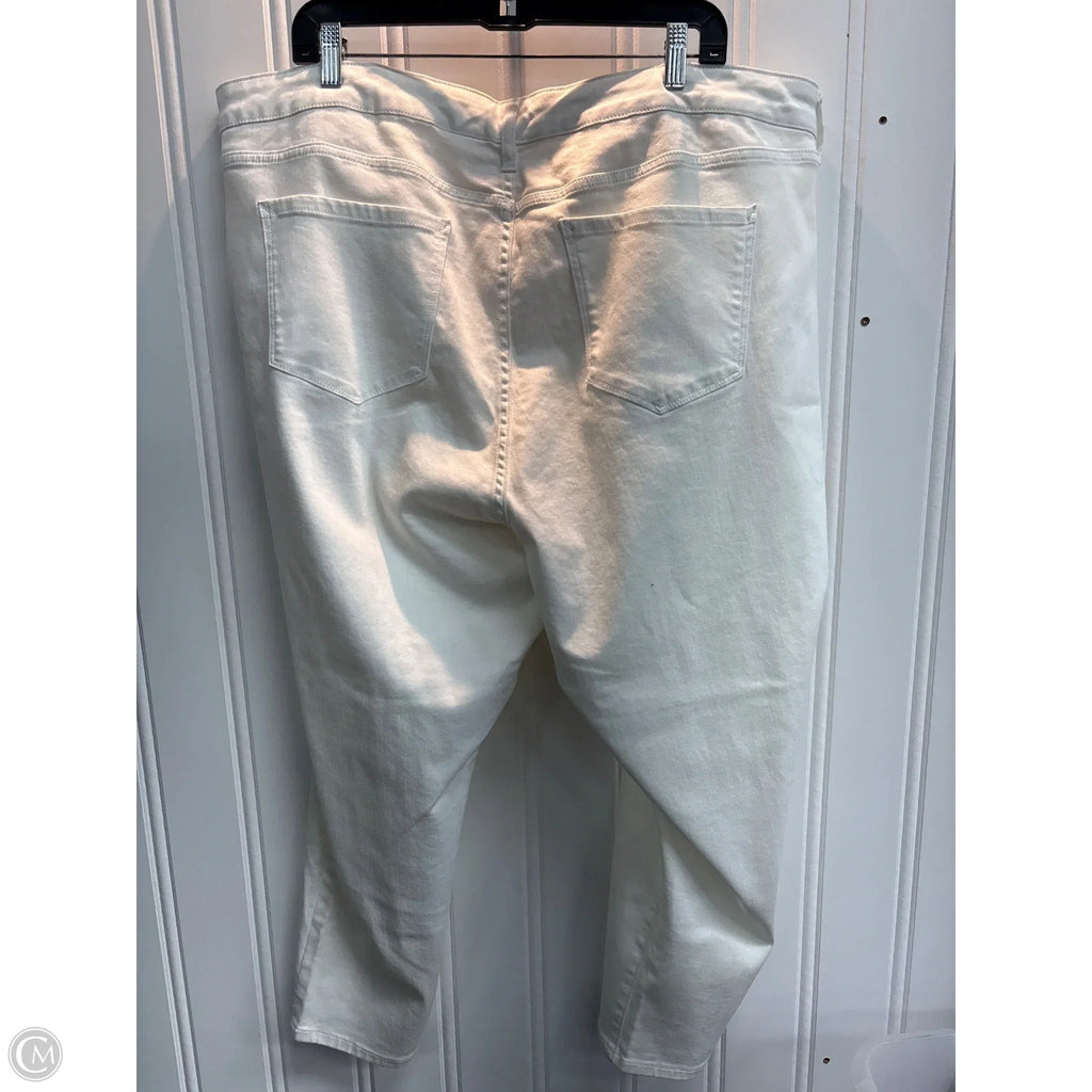 Jeans Cropped By Ana In White Denim, Size: 24