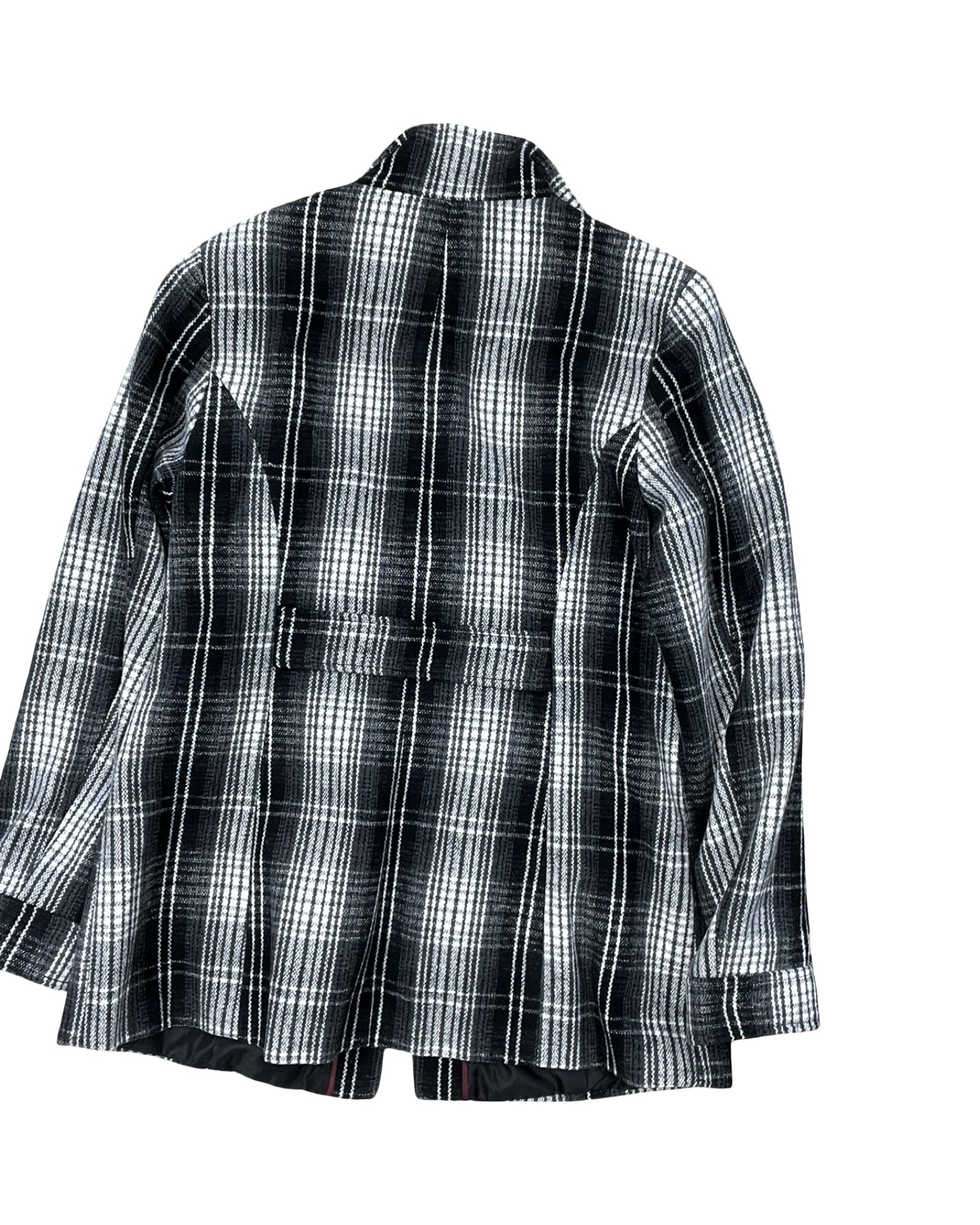 Jacket Shirt By Faded Glory In Black & White, Size:L