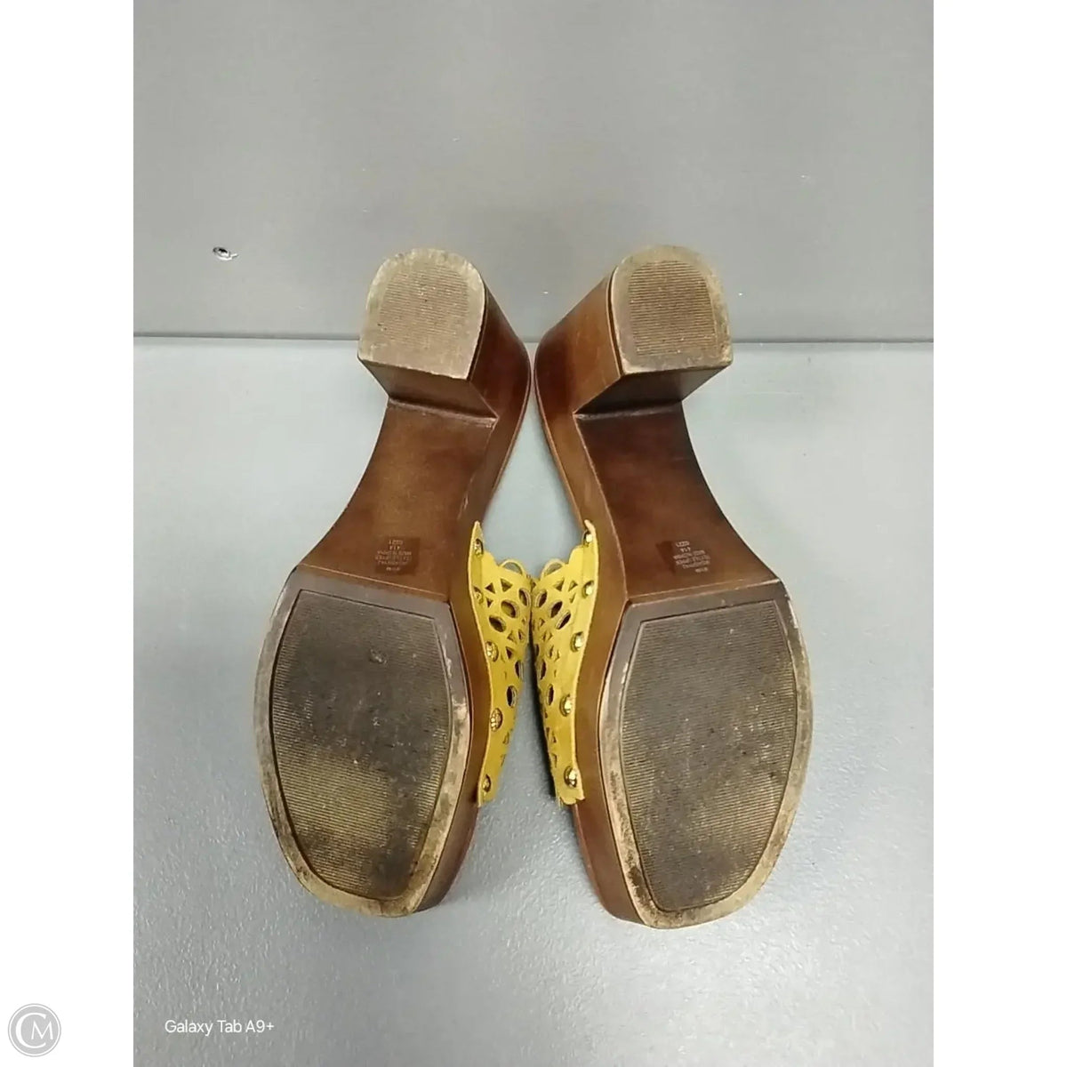 Shoes Heels Block By Indigo Rd In Yellow, Size: 9.5