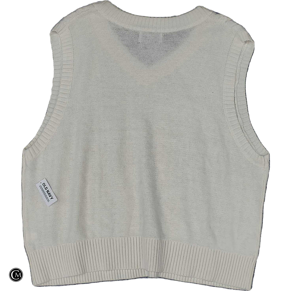 Vest Sweater By Old Navy In Cream, Size: 1x