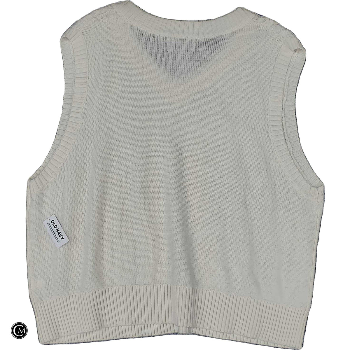 Vest Sweater By Old Navy In Cream, Size: 1x