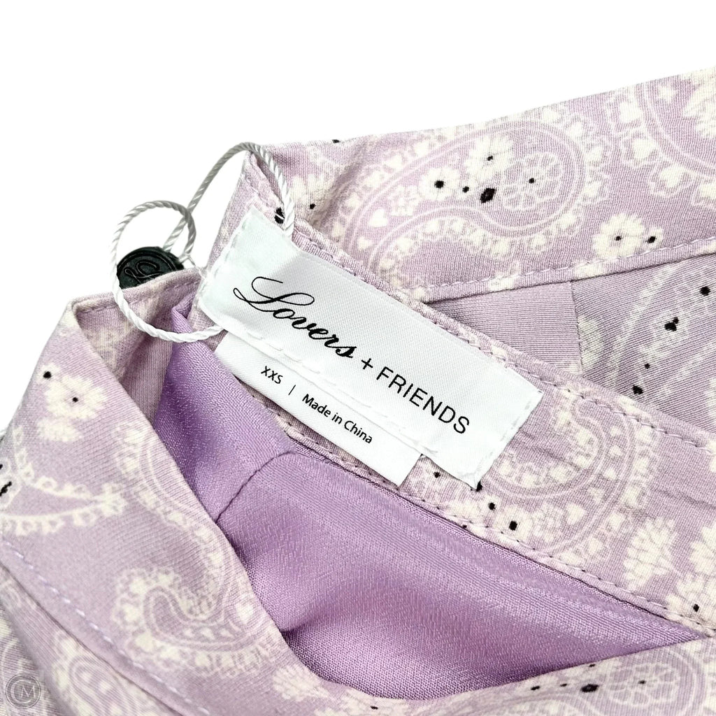 Pants Wide Leg By Lovers & Friends In Purple & White, Size: Xs