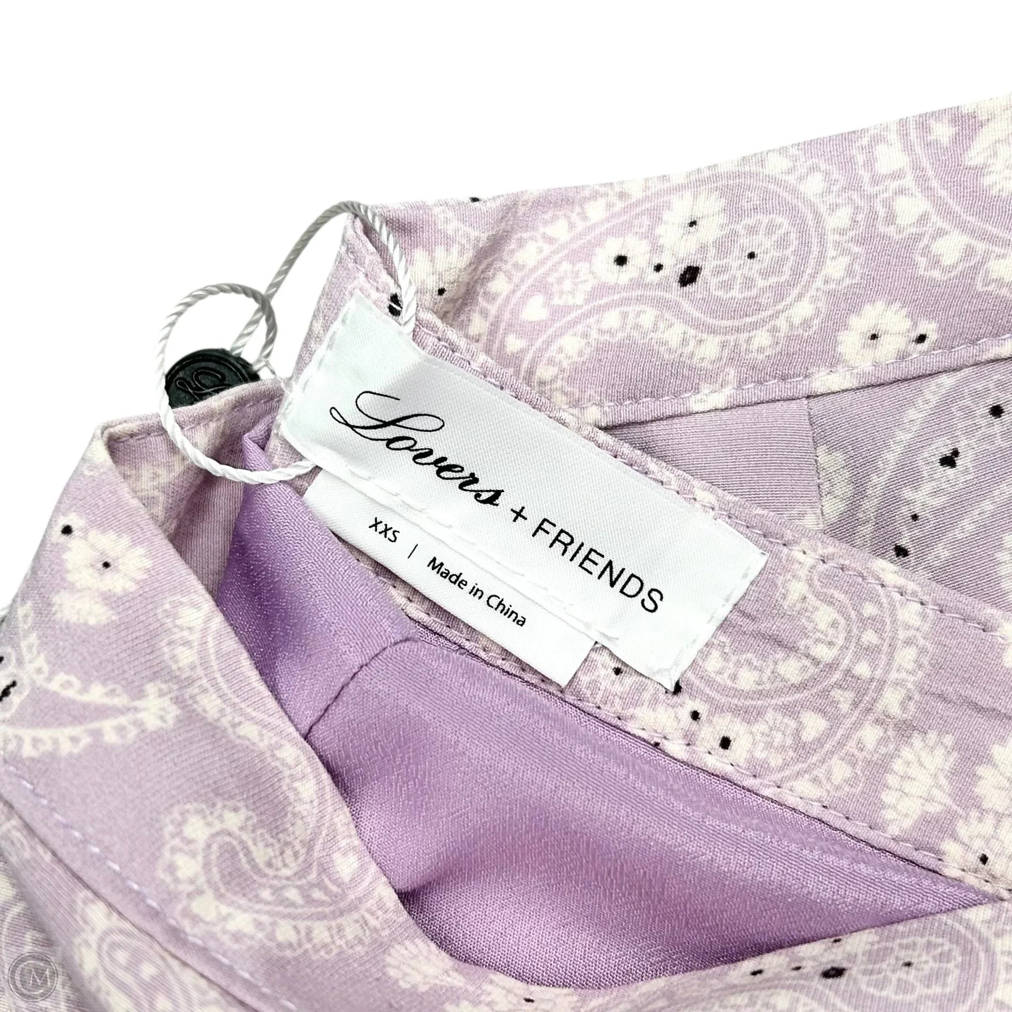 Pants Wide Leg By Lovers & Friends In Purple & White, Size: Xs