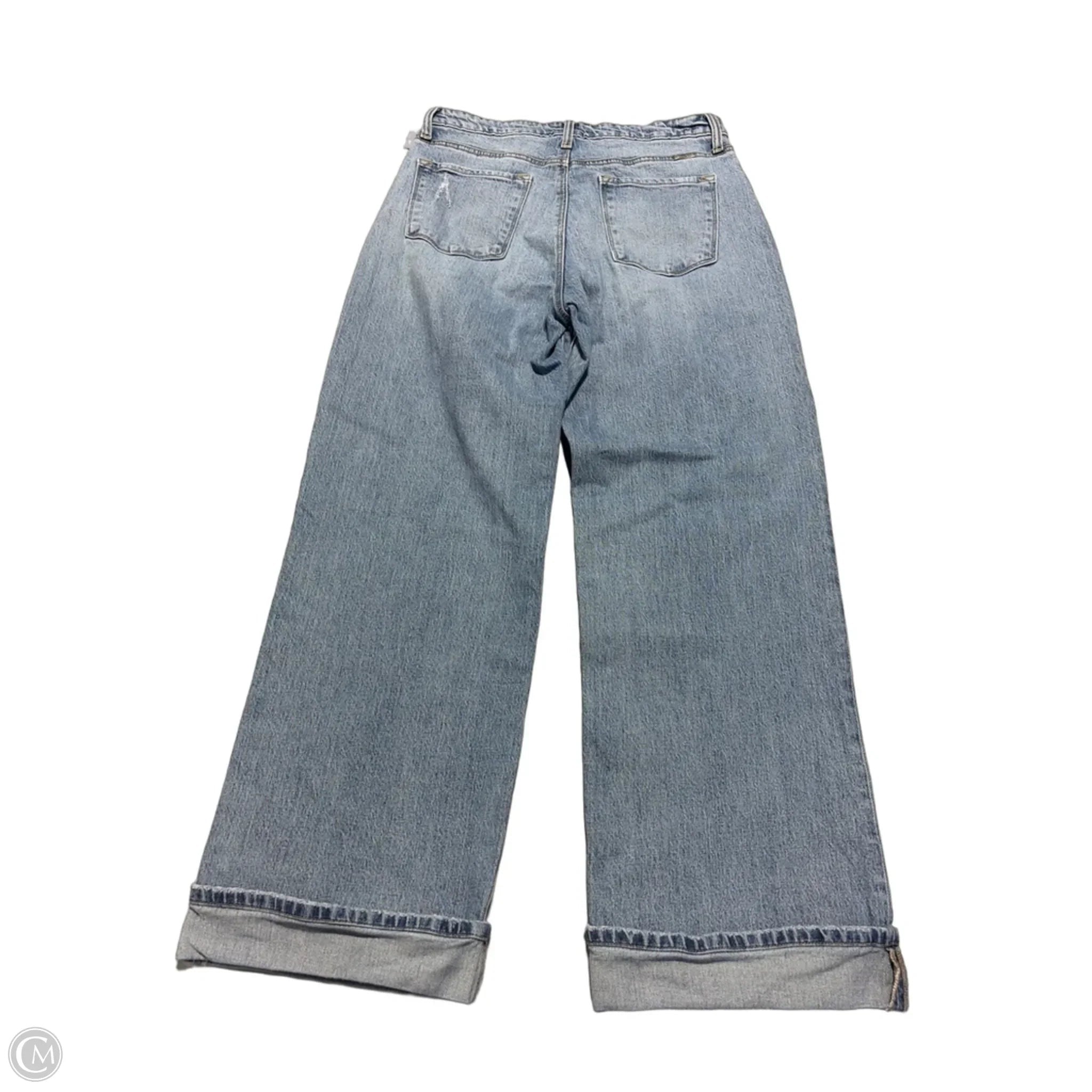 Jeans Wide Leg By Kancan In Blue Denim, Size: 10