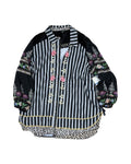 Blouse Ls By John Mark In Black, Size:Xl