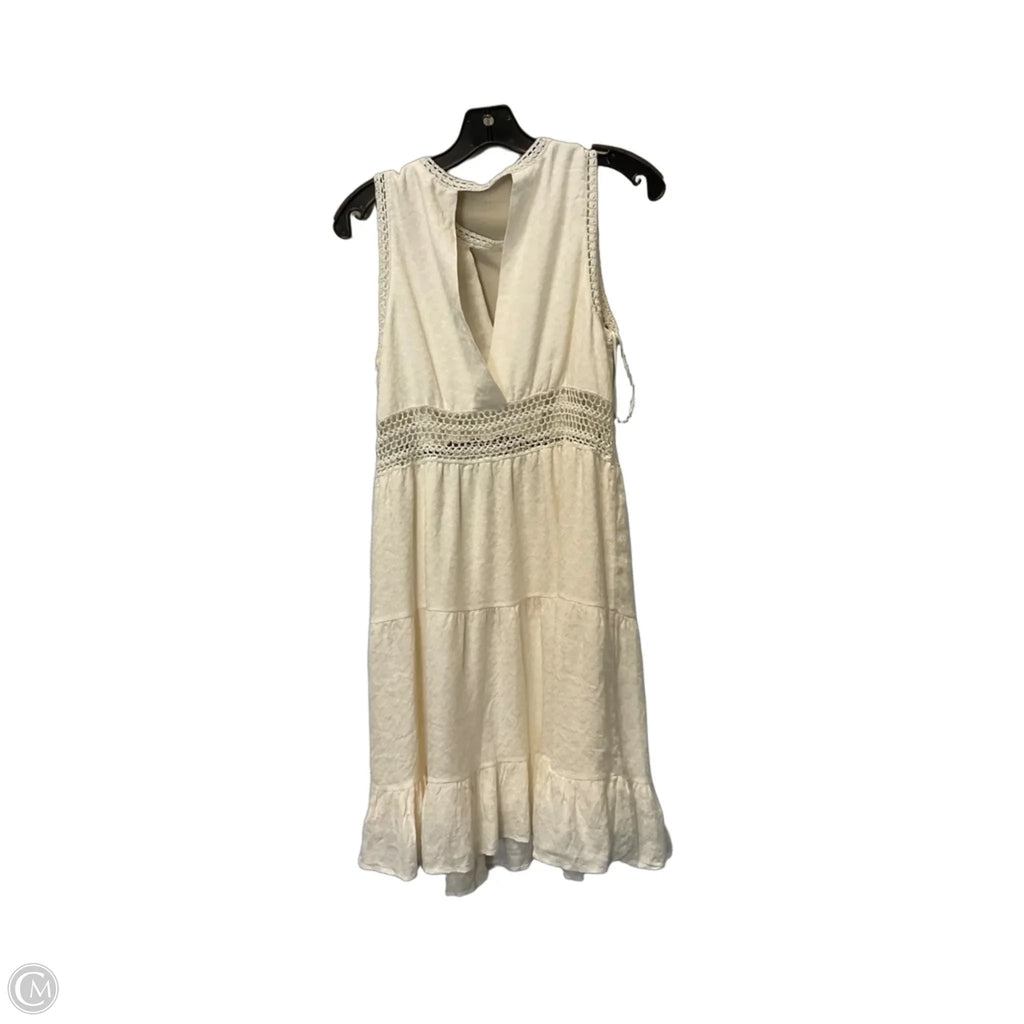 Dress Casual Short By Chelsea And Violet In Cream, Size: M